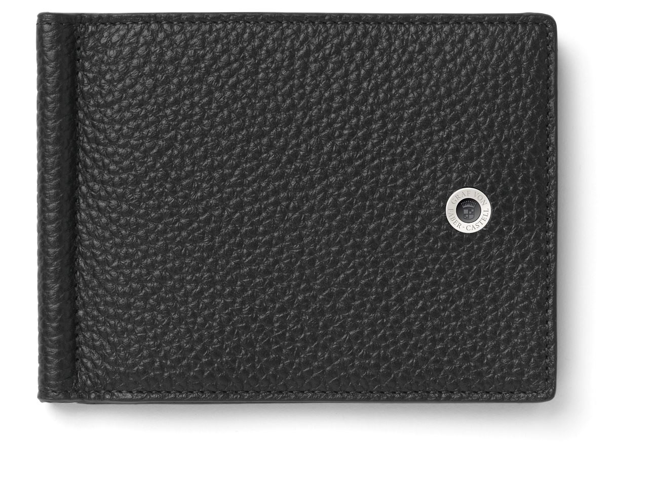Graf-von-Faber-Castell - Porta carte di credito con clip per banconote Cashmere, nero