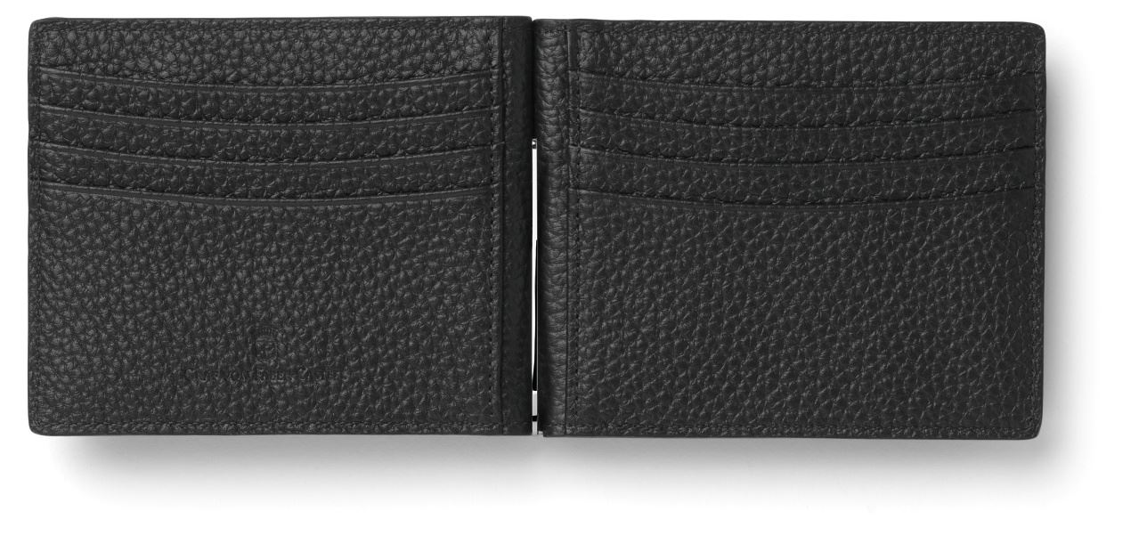 Graf-von-Faber-Castell - Porta carte di credito con clip per banconote Cashmere, nero