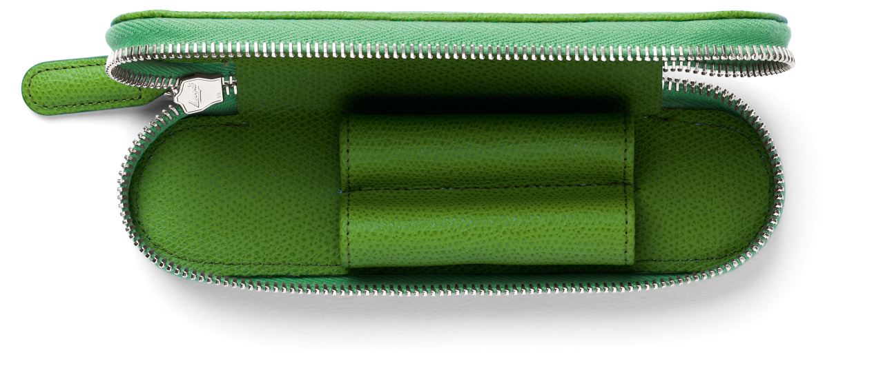 Graf-von-Faber-Castell - Portapenne per 2 strumenti Epsom Verde Serpente