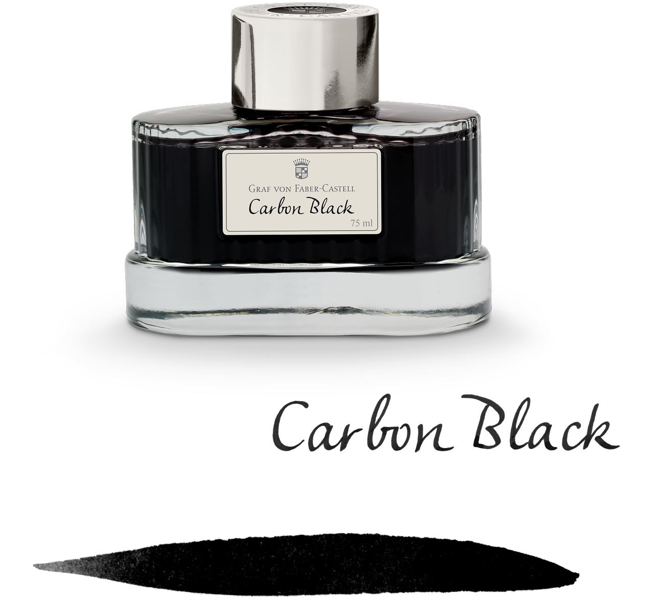 Graf-von-Faber-Castell - Boccetta di inchiostro Nero Carbone, 75 ml