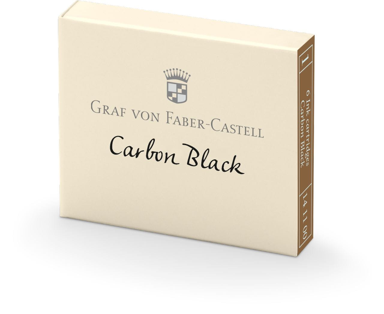 Graf-von-Faber-Castell - 6 cartucce di inchiostro, Nero Carbone