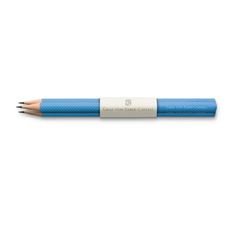 Graf-von-Faber-Castell - 3 matite Guilloche, Blu Golfo