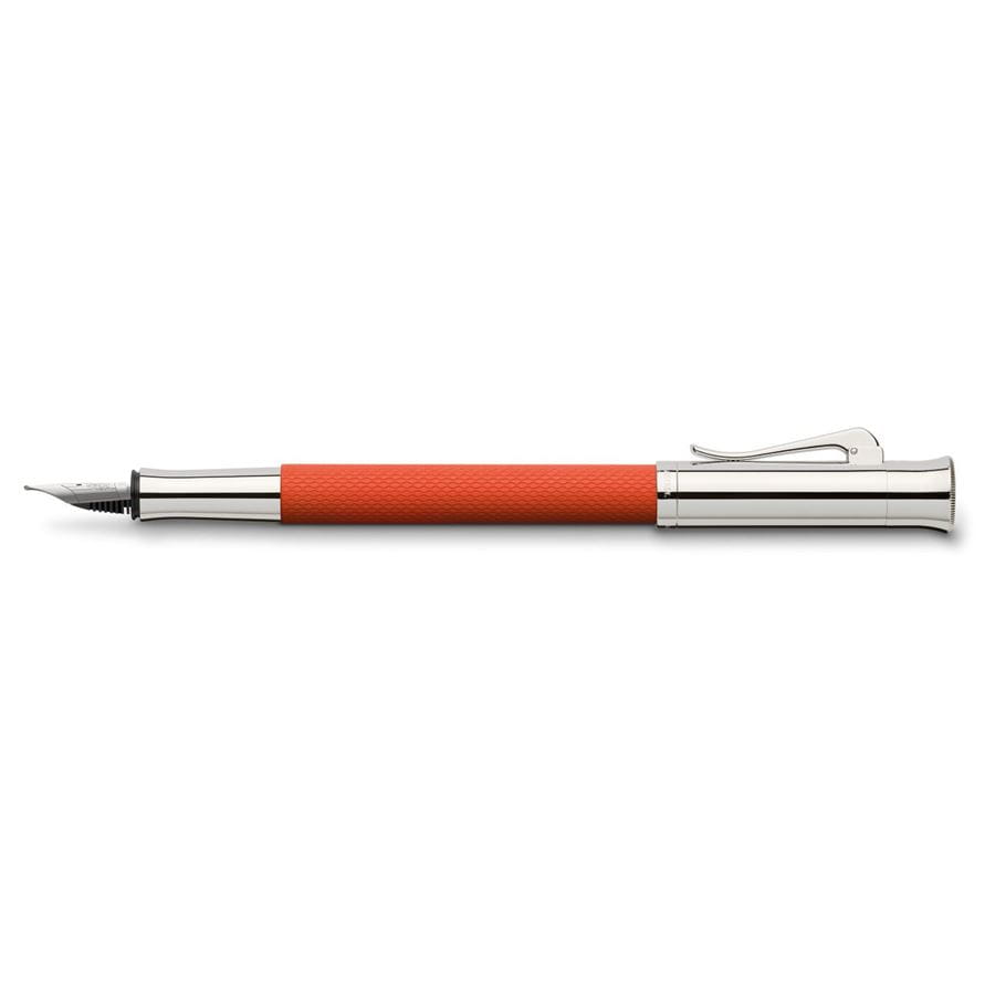Graf-von-Faber-Castell - Penna stilografica Guilloche Arancione F
