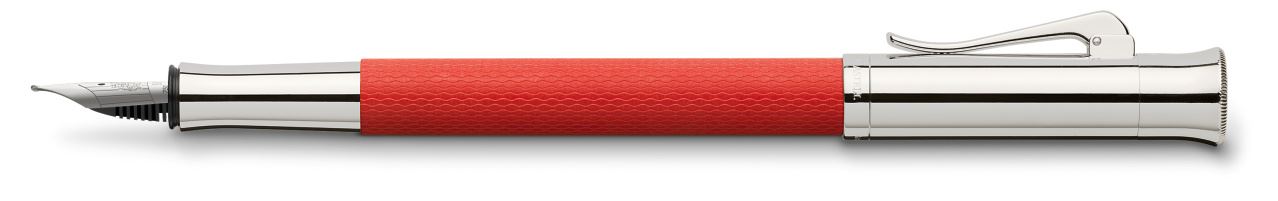 Graf-von-Faber-Castell - Penna stilografica Guilloche Rosso India