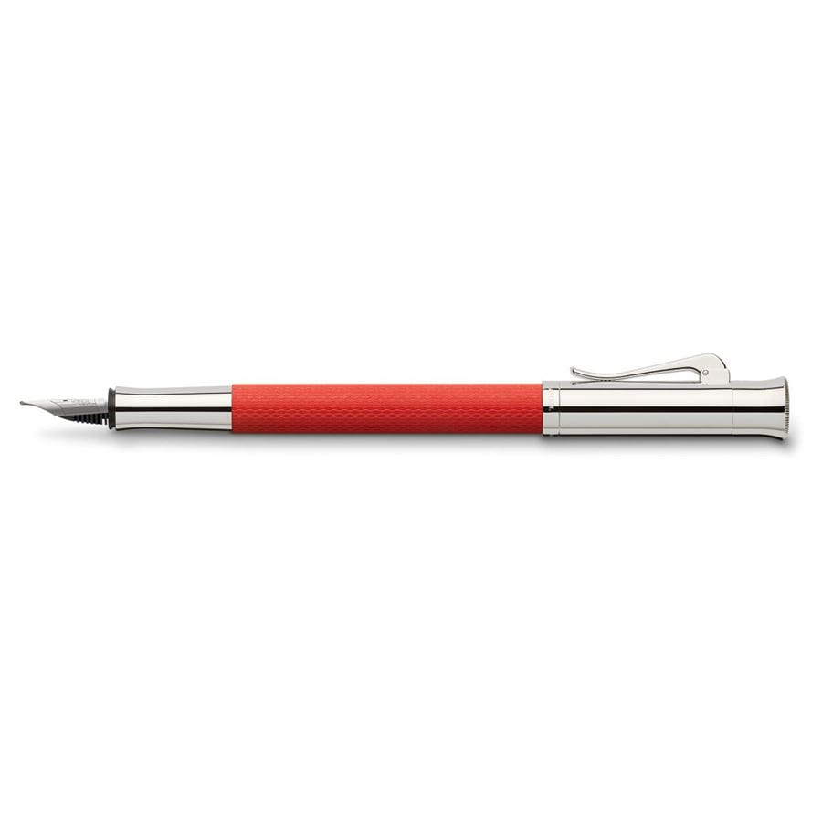Graf-von-Faber-Castell - Penna stilografica Guilloche Rosso India EF