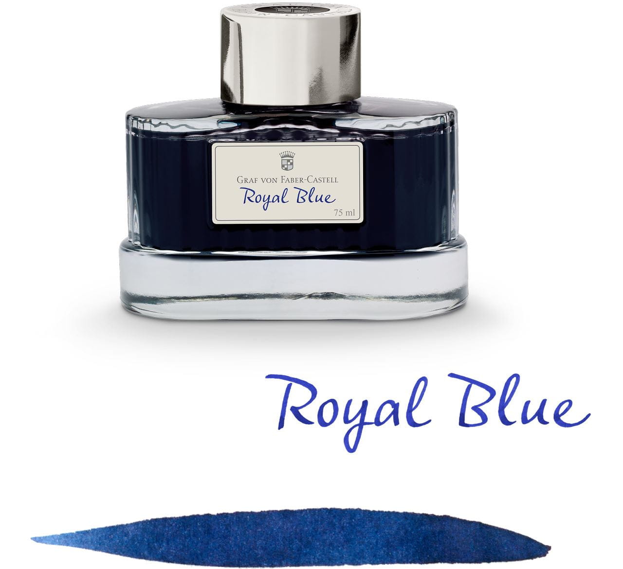 Graf-von-Faber-Castell - Boccetta di inchiostro Blue Royal, 75 ml