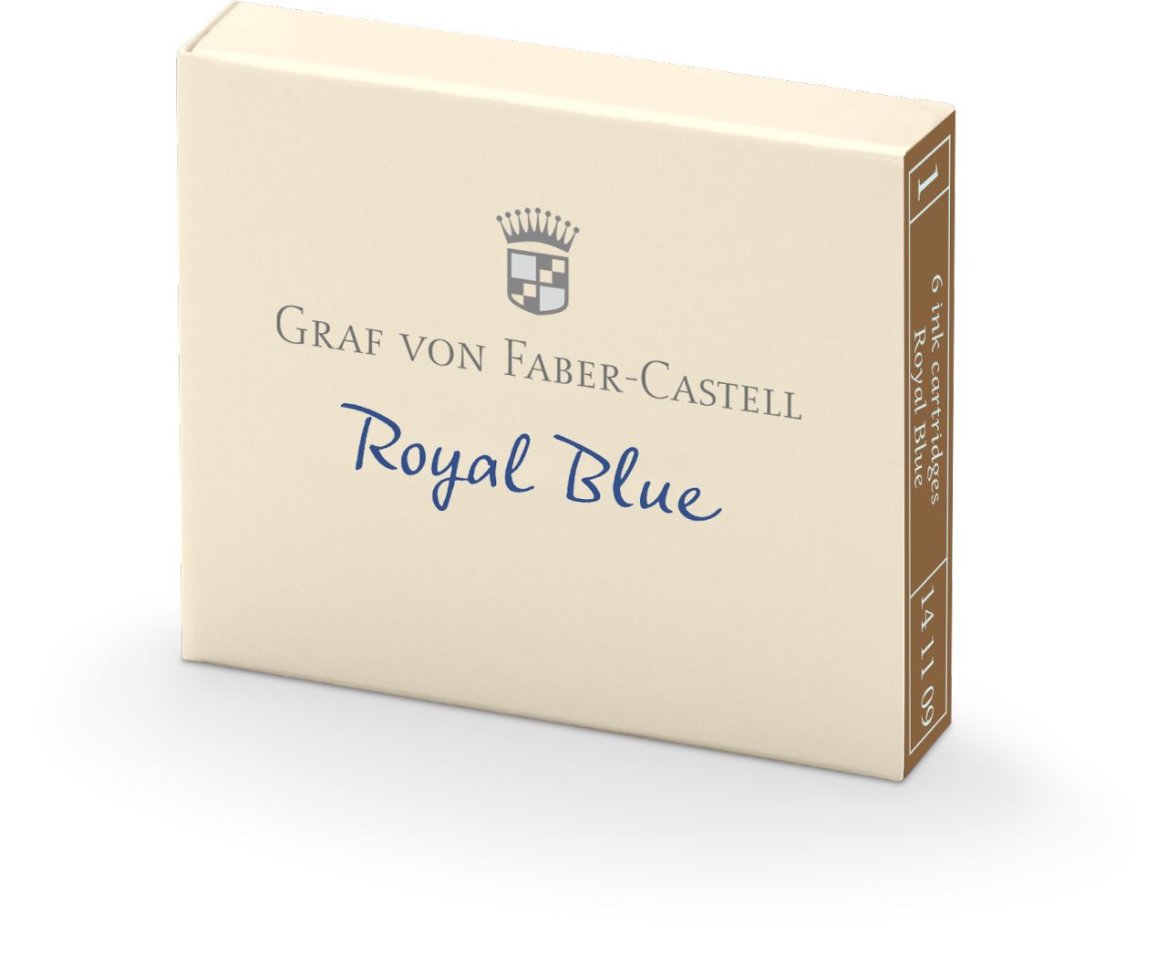 Graf-von-Faber-Castell - 6 cartucce di inchiostro, Blue Royal
