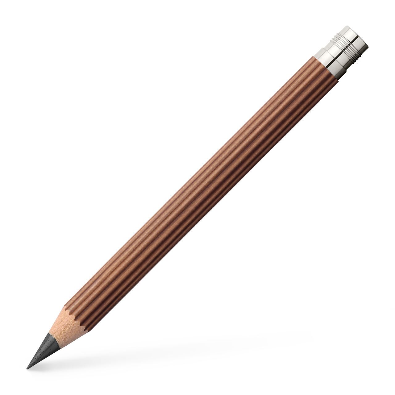 Graf-von-Faber-Castell - 3 matite di ricambio Matita Perfetta Magnum, Marrone