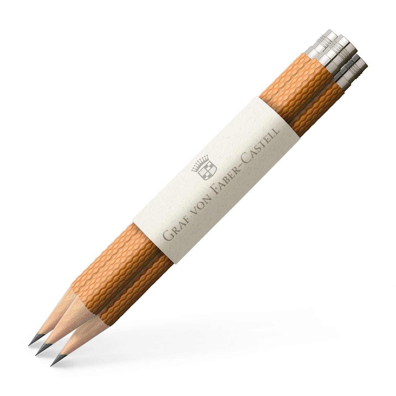 Graf-von-Faber-Castell - 3 matite di ricambio Matita Perfetta, Marrone Cognac