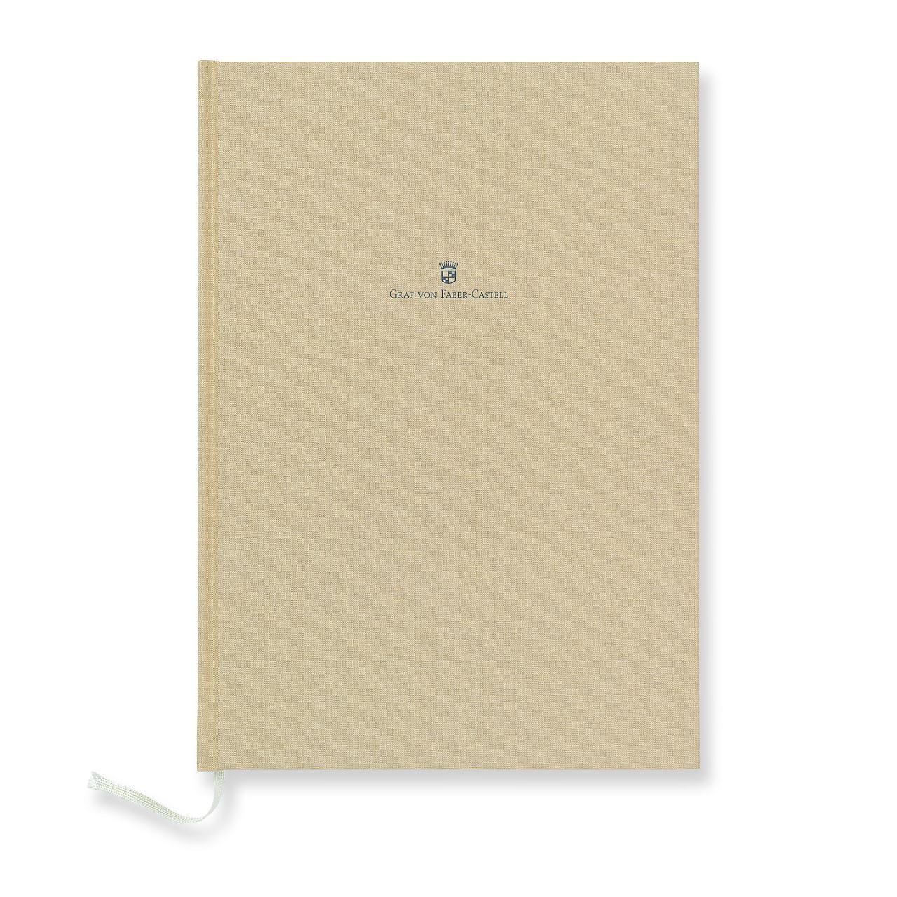 Graf-von-Faber-Castell - Book con copertina in lino A4 Sabbia