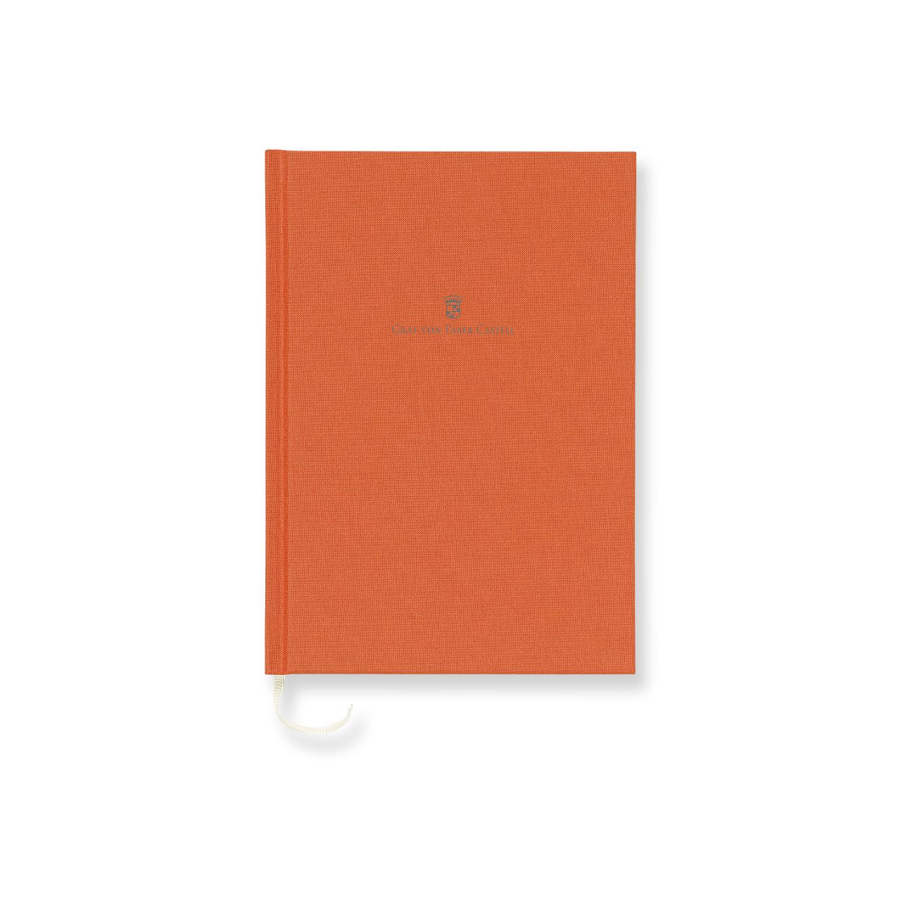 Graf-von-Faber-Castell - Book con copertina in lino A5 Arancio