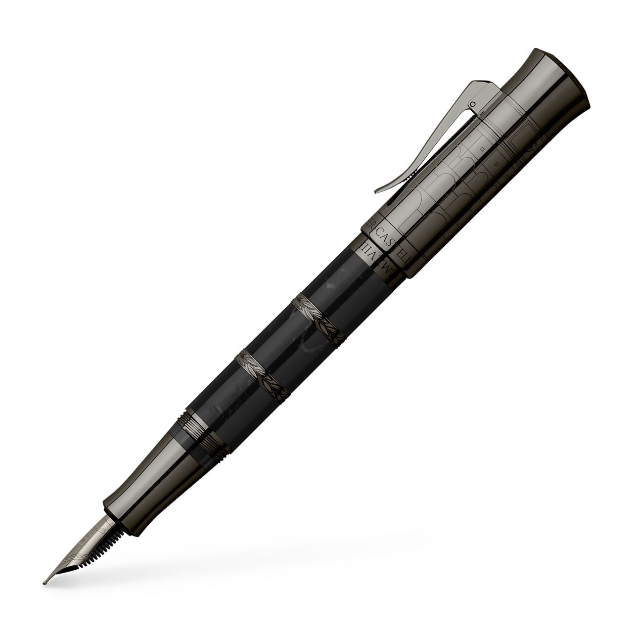 Graf-von-Faber-Castell - Penna stilografica Pen of the Year 2018 Black Edition, Medio