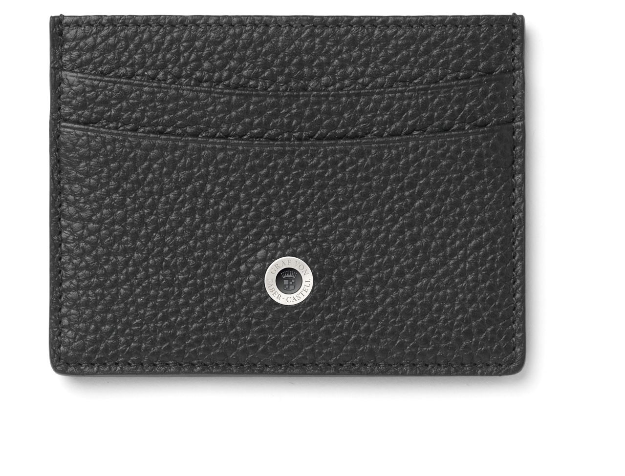 Graf-von-Faber-Castell - Porta carte di credito bifacciale Cashmere, nero