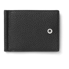 Graf-von-Faber-Castell - Porta carte di credito con clip fermasoldi Cashmere, Nero