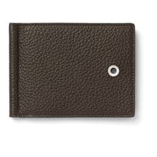 Graf-von-Faber-Castell - Porta carte di credito con clip fermasoldi Cashmere, Moka