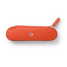 Graf-von-Faber-Castell - Portapenne con zip Epsom per 2 strumenti, Arancio