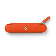 Graf-von-Faber-Castell - Portapenne con zip Epsom per 1 strumento, Arancio