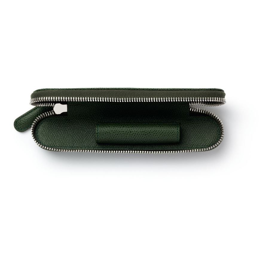 Graf-von-Faber-Castell - Portapenne con zip Epsom per 1 strumento, Verde Oliva