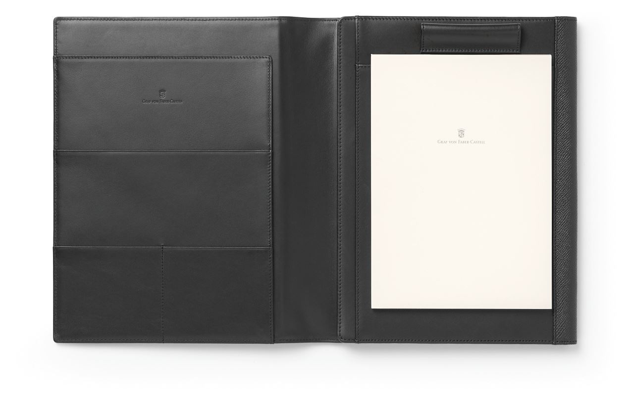 Graf-von-Faber-Castell - Portablocco e tablet A5 Epsom nero