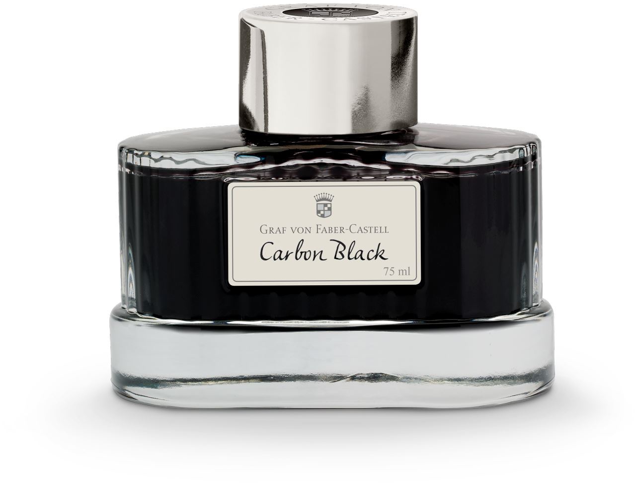 Graf-von-Faber-Castell - Boccetta di inchiostro Carbon Black, 75 ml