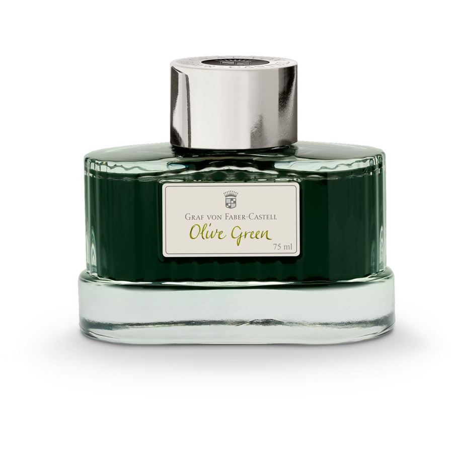 Graf-von-Faber-Castell - Ink bottle Verde Oliva, 75ml