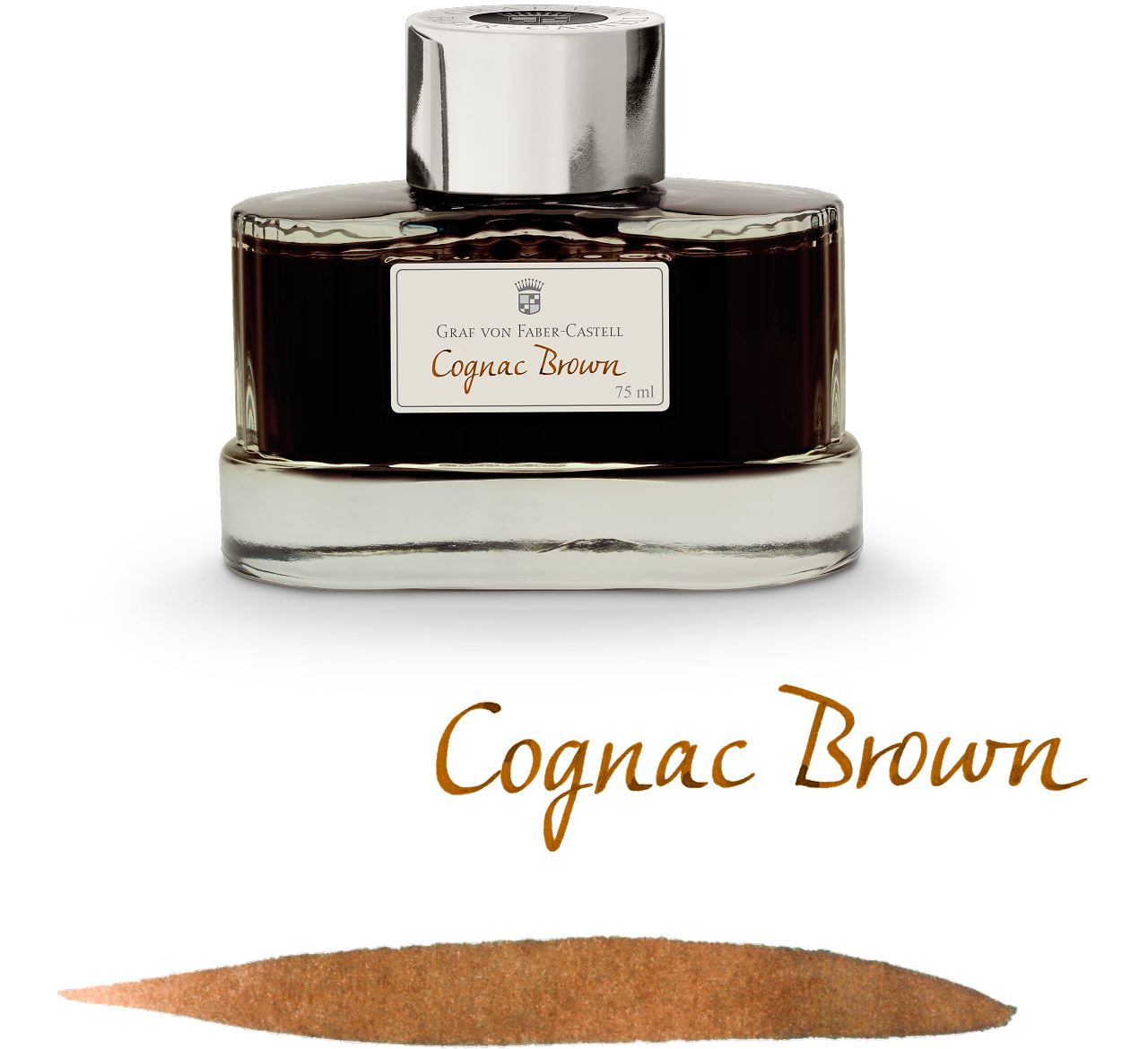 Graf-von-Faber-Castell - Ink bottle Cognac, 75ml