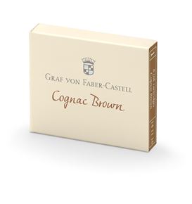Graf-von-Faber-Castell - 6 cartucce di inchiostro, Cognac