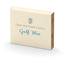 Graf-von-Faber-Castell - 6 cartucce di inchiostro, Blu Golfo