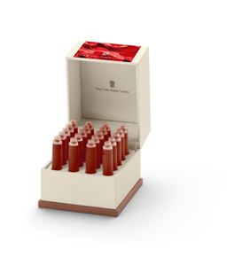 Graf-von-Faber-Castell - 20 cartucce di inchiostro, Rosso India