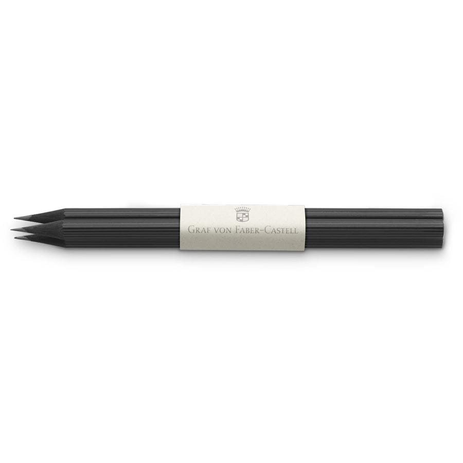 Graf-von-Faber-Castell - 3 matite n. III, Nere