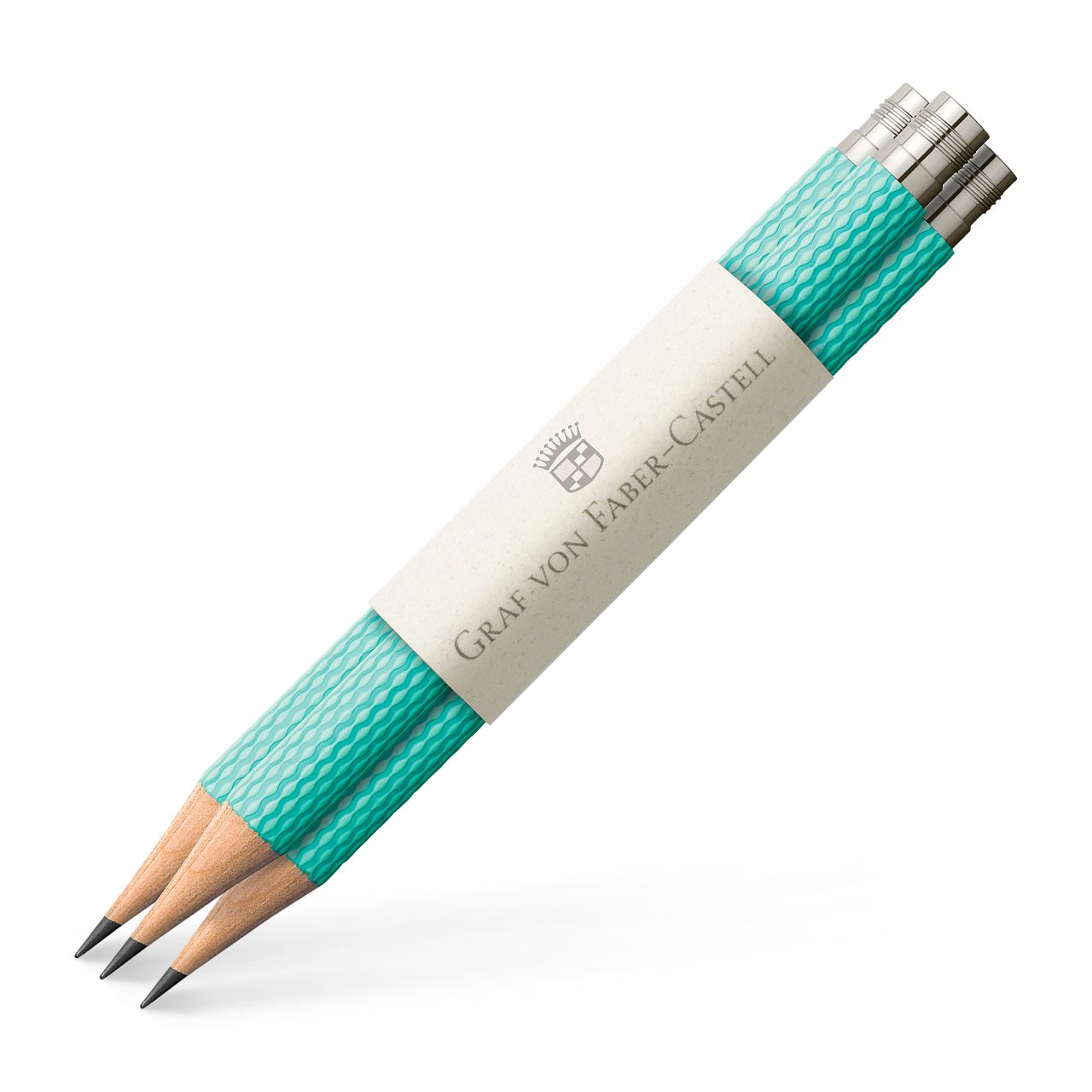Graf-von-Faber-Castell - 3 matite di ricambio Matita Perfetta, Turchese