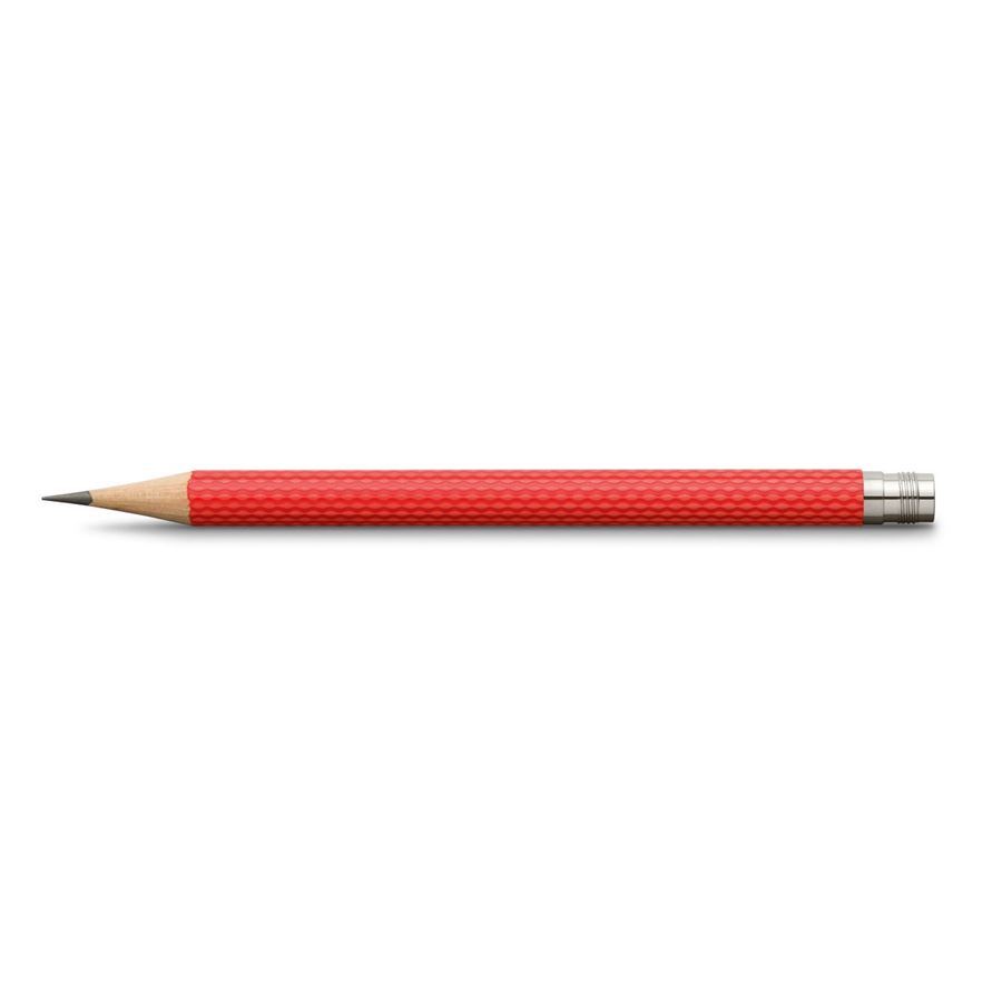 Graf-von-Faber-Castell - 3 matite di ricambio Matita Perfetta, Rosso India