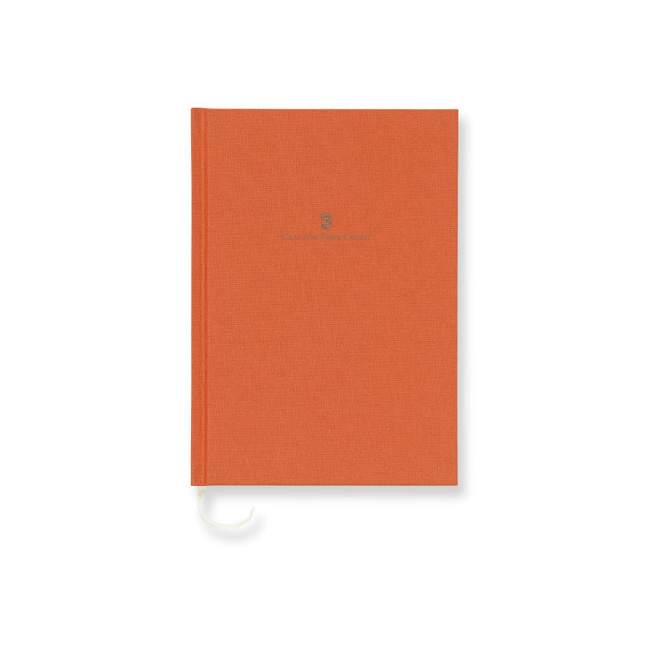Graf-von-Faber-Castell - Book con copertina in lino formato A5, Arancio