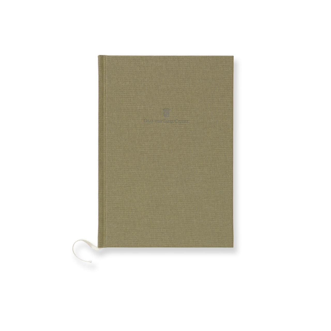 Graf-von-Faber-Castell - Book con copertina in lino A5 Verde Oliva