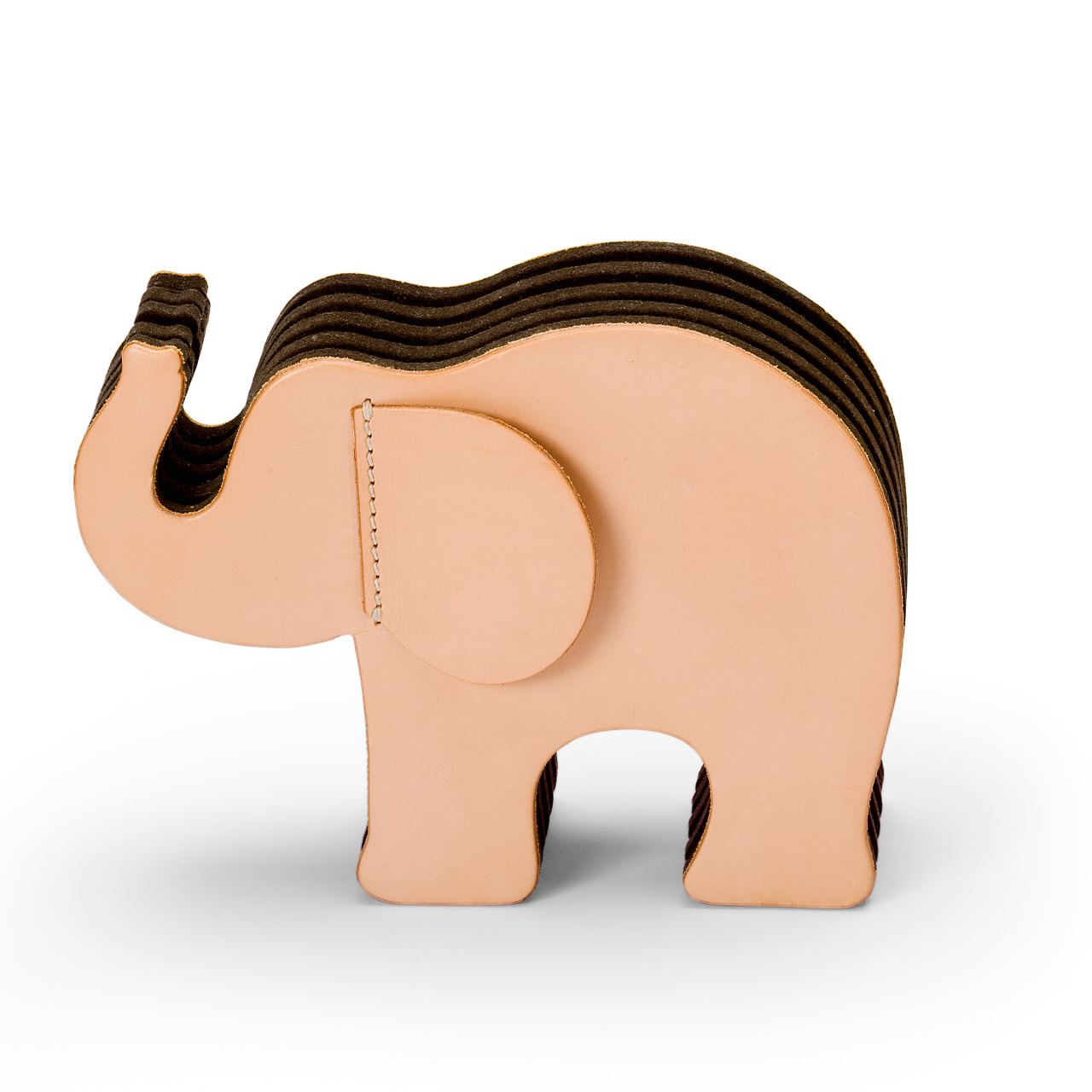 Graf-von-Faber-Castell - Elefante in cuoio naturale, grande